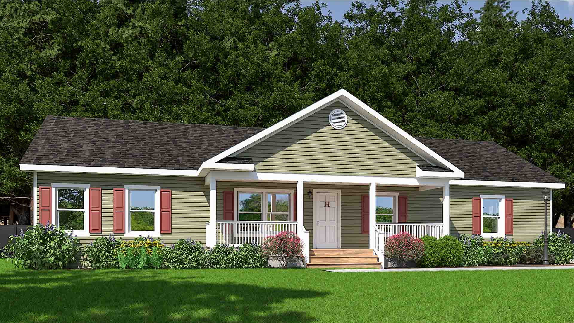 Cedar Rendering Olive Exterior