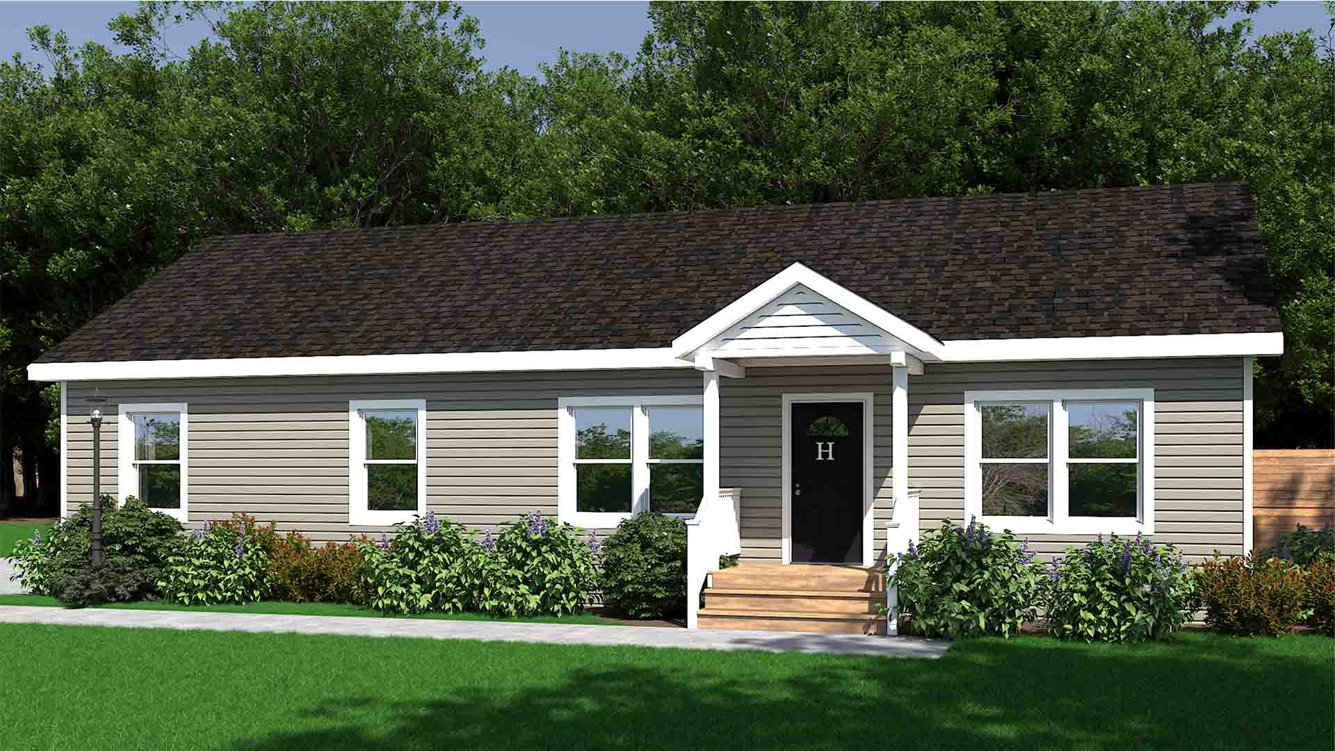 Hawthorne Rendering Tan Exterior